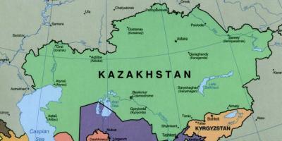 خريطة كازاخستان الماتي