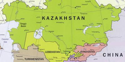 خريطة تنجيز كازاخستان