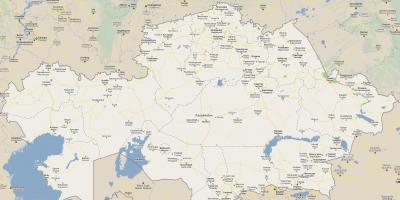 خريطة كازاخستان الطريق